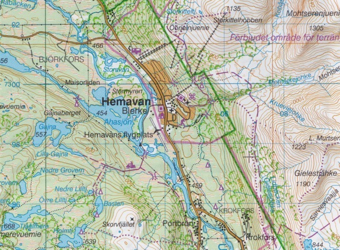 Fjällkartan AC2: Tärnaby - Hemavan - Ammarnäs 1:100.000