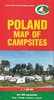 Poland, Map of Campsites 1:1 Million