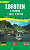 Übersichtskarte Lofoten 1:100.000 mit Væroy 1:50.000