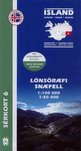 Serkort 06: Lonsöræfi - Snæfell 1:100.000 / 1:50.000 - Auflage 2010*