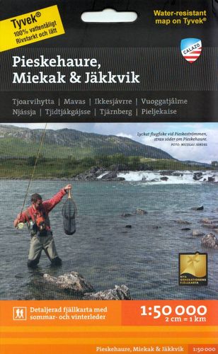 Calazo Fjällkarte C79: Pieskehaure, Miekak & Jäkkvik 1:50.000 (Tyvek)