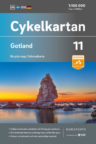 Cykelkartan 11: Gotland 1:100.000 (Ausgabe 2020)