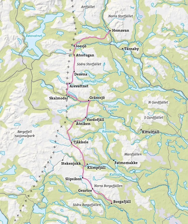 Lapplandsleden - Fernwanderweg in Nordschweden zwischen Hemavan und Borgafjäll