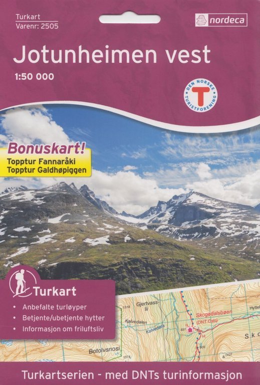 Wintersport- und Wanderkarten: Nordeca Turkart 1:50.000